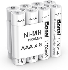 BONAI 1100Mah AAA Rechargeable Batteries High Capacity 1200 Cycles Rechargeable  10.06 per battery