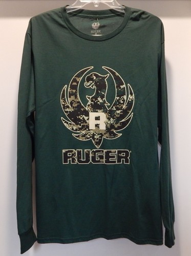 Ruger Patriotic Herren oder Jungen MEDIUM Langarm T-Shirt Grün Baumwolle LIZENZIERT - Bild 2 von 19