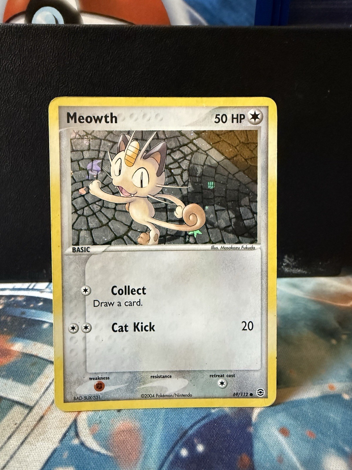 Pokemon - Meowth 69/112 FireRed & LeafGreen Holo - Moderately to Heavily Played