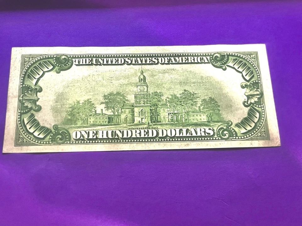 1929 Minneapolis Federal Reserve $100 Note AU Condition - Image 2 of 2