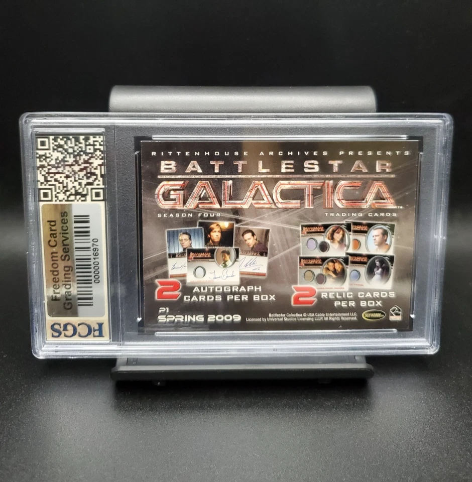 Battlestar Galactica #P1 (2008) Rittenhouse S4 Promo - Calificado 9 [FCGS] COMO NUEVO Foto 2 de 3