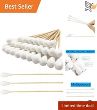 6 Inch Long Swabs 400pcs Large Size for Pets, Makeup, Cleaning, First Aid