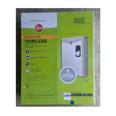 Rheem RETEX-18 18kW 240V Electric Tankless Water Heater Self-Modulating Compact