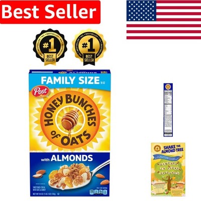 Nutritious Honey Almond Breakfast Cereal with Whole Grains - 18 OZ Family Pack