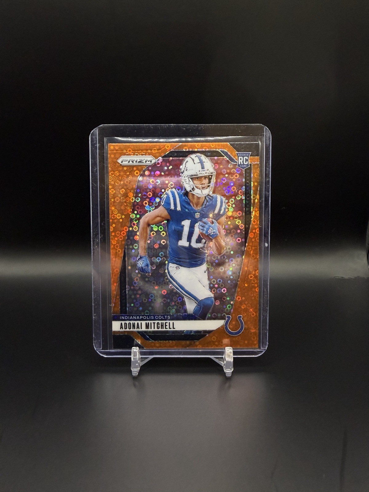 2024 Panini Prizm - Rookies Adonai Mitchell #303 Disco Prizm (RC)