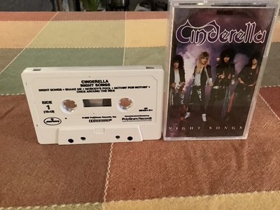 Night Songs by Cinderella Used Cassette 1990 Mercury Hair Glam Free USA Shipping