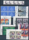 XE71458 Belgium 1998 mixed thematics FDC cancel blocks of 4 used