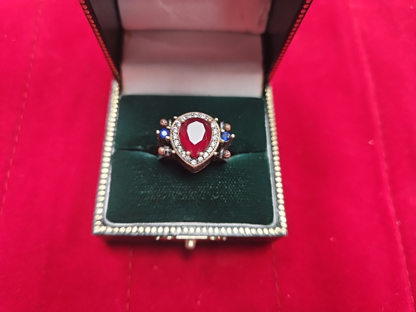 Turkish Handmade Reversible Ring Silver - image 2