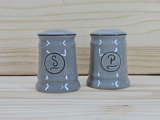 Salt And Pepper Pots by TG Woodware In cool grey New/unused 1027sh2