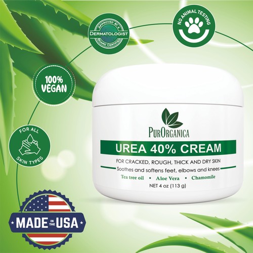 Urea 40% Crema Piedi - Made in USA, Dermatologo Testato, Riparazione Intensiva per... - Foto 3 di 8