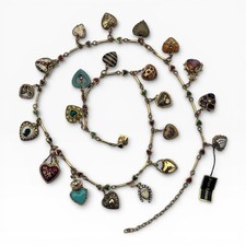 Joan Rivers 21 Heart Charm Necklace Interchangeable