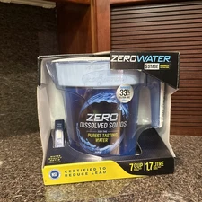 NEW Zero Water 5 Stage Advanced Filtration 7 Cup Ready Pour Pitcher