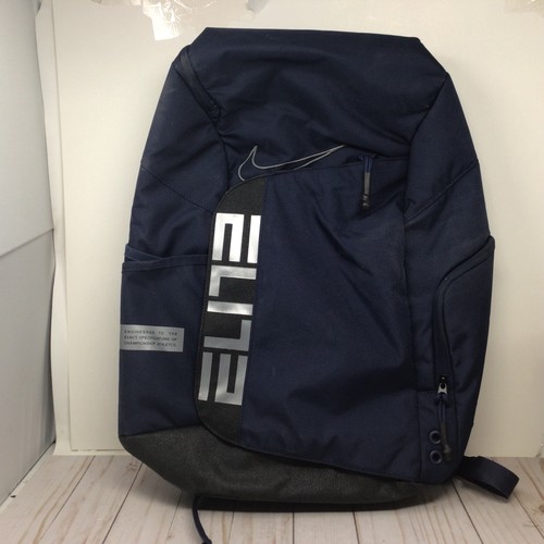 Nike Elite Pro Basketball Rucksack Navy Blau One Size Gepolsterter Rücken Laptop