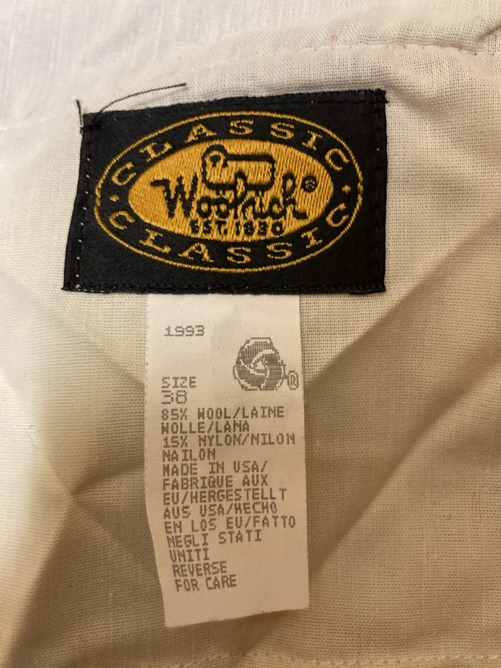 Vintage Woolrich 38x31 Wool Buffalo Plaid Hunting Pants NEVER WORN Classic - Image 3 of 4