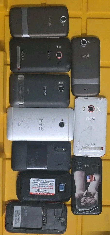 10 HTC Smart Phone lot - Sprint, Android, AT&T, Verizon, GSM, 4G-LTE, 3G, CDMA - Image 4 of 4