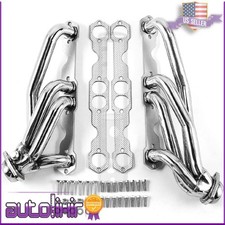 Stainless Exhaust Shorty Headers Truck For Chevy Gmc 88-97 5.0l5.7l 305 350 V8