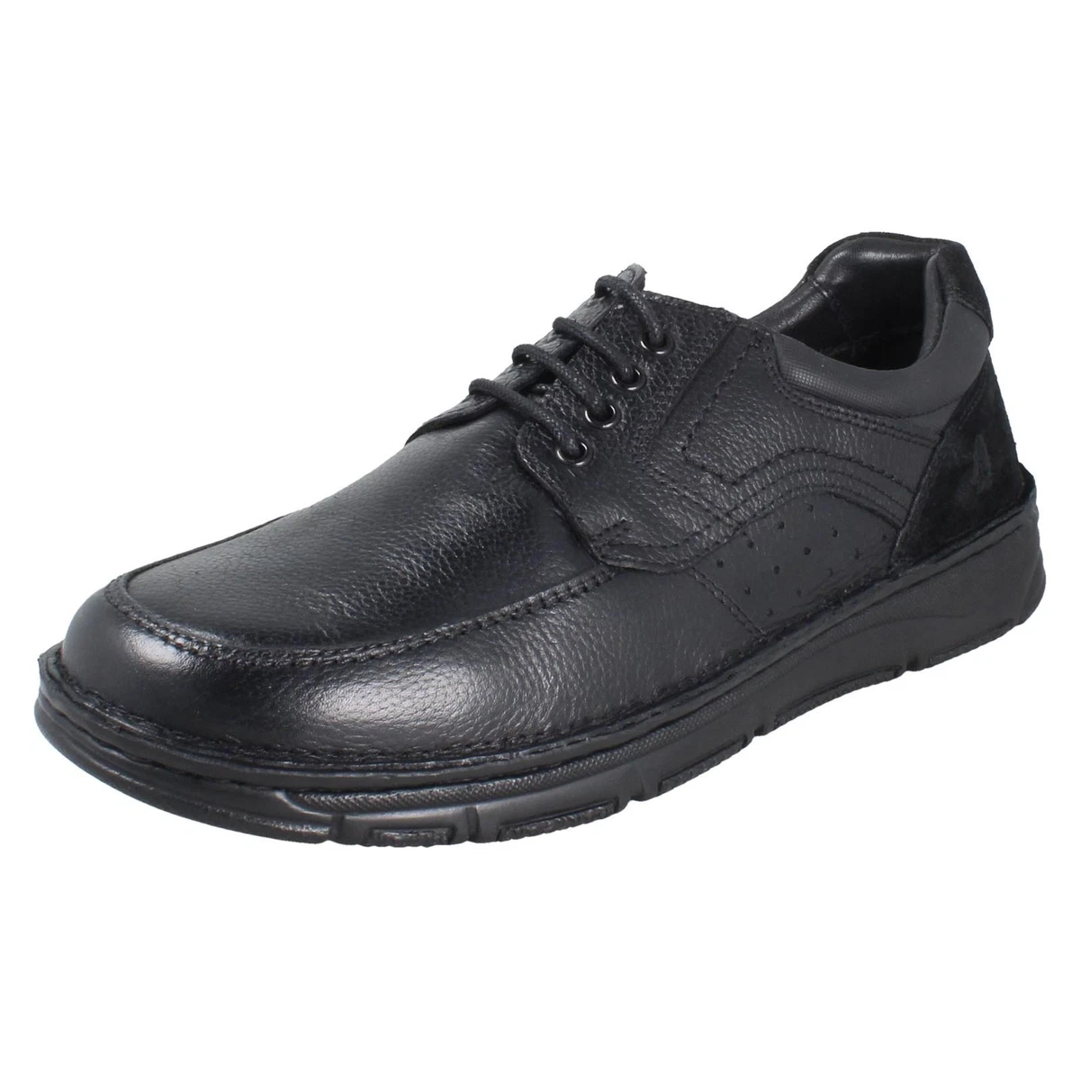 Hush Puppies Leather Upper Black Casual Shoes for Men for 