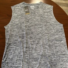 TACVASEN Men'S Tank Top Cotton Moisture Wicking  Shirt Summer Sleeveless 2XL