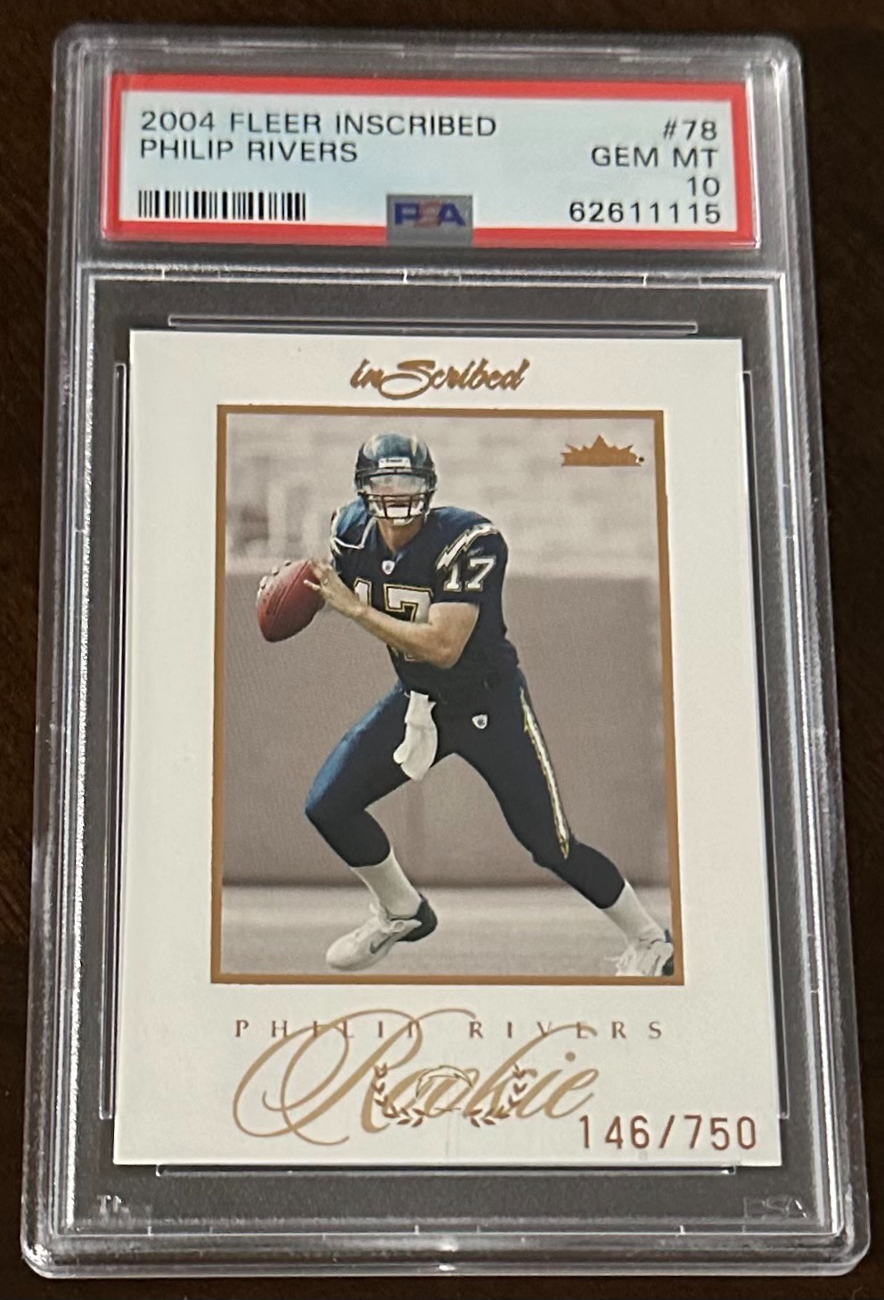 Philip Rivers Fleer Inscribed #78 Base