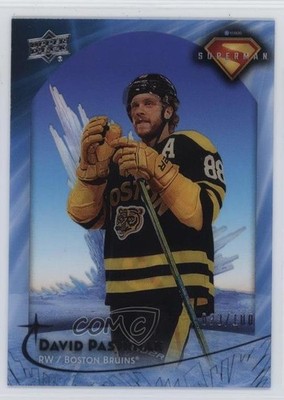 2025 DC x NHL Crossover Fortress of Solitude Silver 83/100 David Pastrnak 0il7