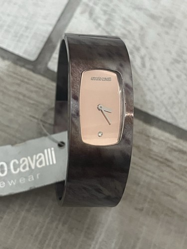 ELEGANTE OROLOGIO ROBERTO CAVALLI QUARZO DONNA 20mm BRACCIALE ACCIAIO - Foto 1 di 7