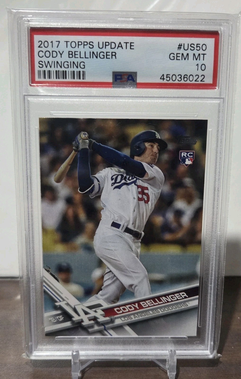 2017 Topps Update - Cody Bellinger #US50 RC/Rookie Card - PSA 10