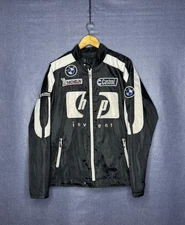 Vintage BMW Williams HP Team F1 Motorcycles Bomber Jacket Racing NASCAR Size XL