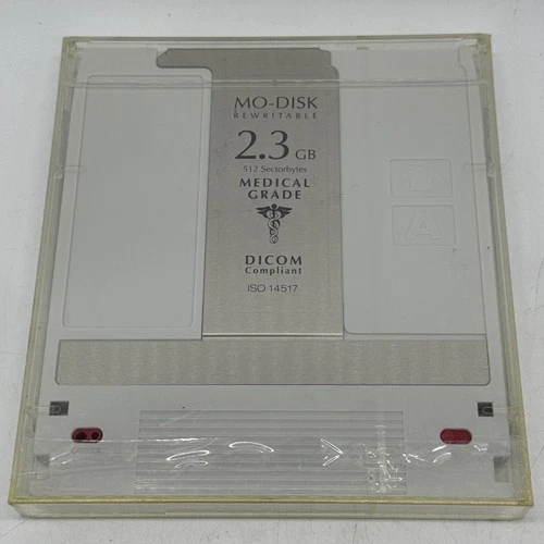 MO-DISK Rewritable 2.3 GB Medical Grade DICOM Compliant ISO 14517 Sealed