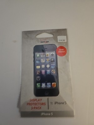 Brand New Verizon iPhone 5 Display Protectors 3-Pack MSRP $14.99 ...
