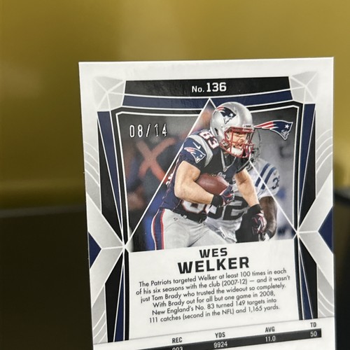 WES WELKER 2024 Panini Obsidian 3/14 MOLTEN LAVA FOTL EXCLUSIVE PATS SSP - Picture 4 of 4