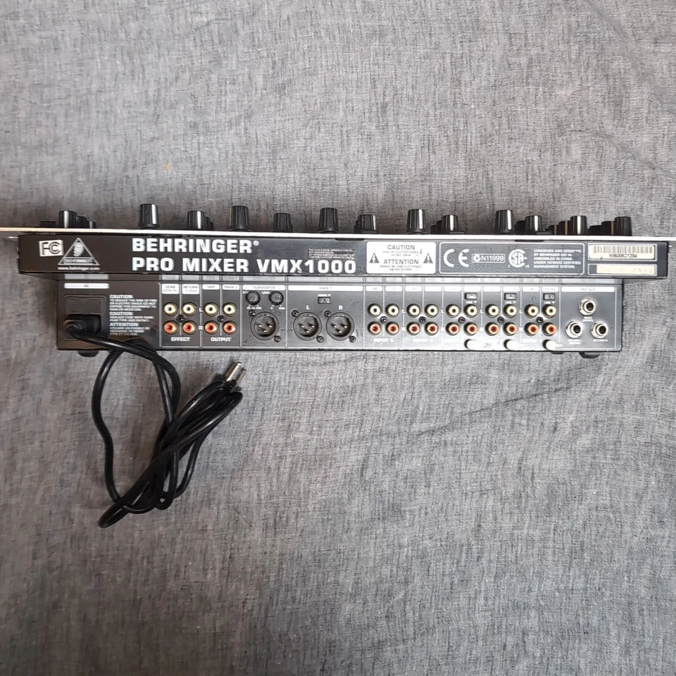 Behringer Pro Mixer VMX1000 7-Channel Rack-Mount DJ Mixer Working - Image 3 of 4