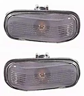 SAAB 9000 900 9-3 9-5 Side Marker Fender Lights PAIR CLEAR 1987-2001
