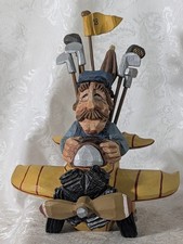 David Frykman Golfer with Golf Clubs on Plane DF 3076