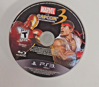 Marvel vs. Capcom 3: Fate of Two Worlds (Sony PlayStation 3, 2011) PS3 DISC ONLY
