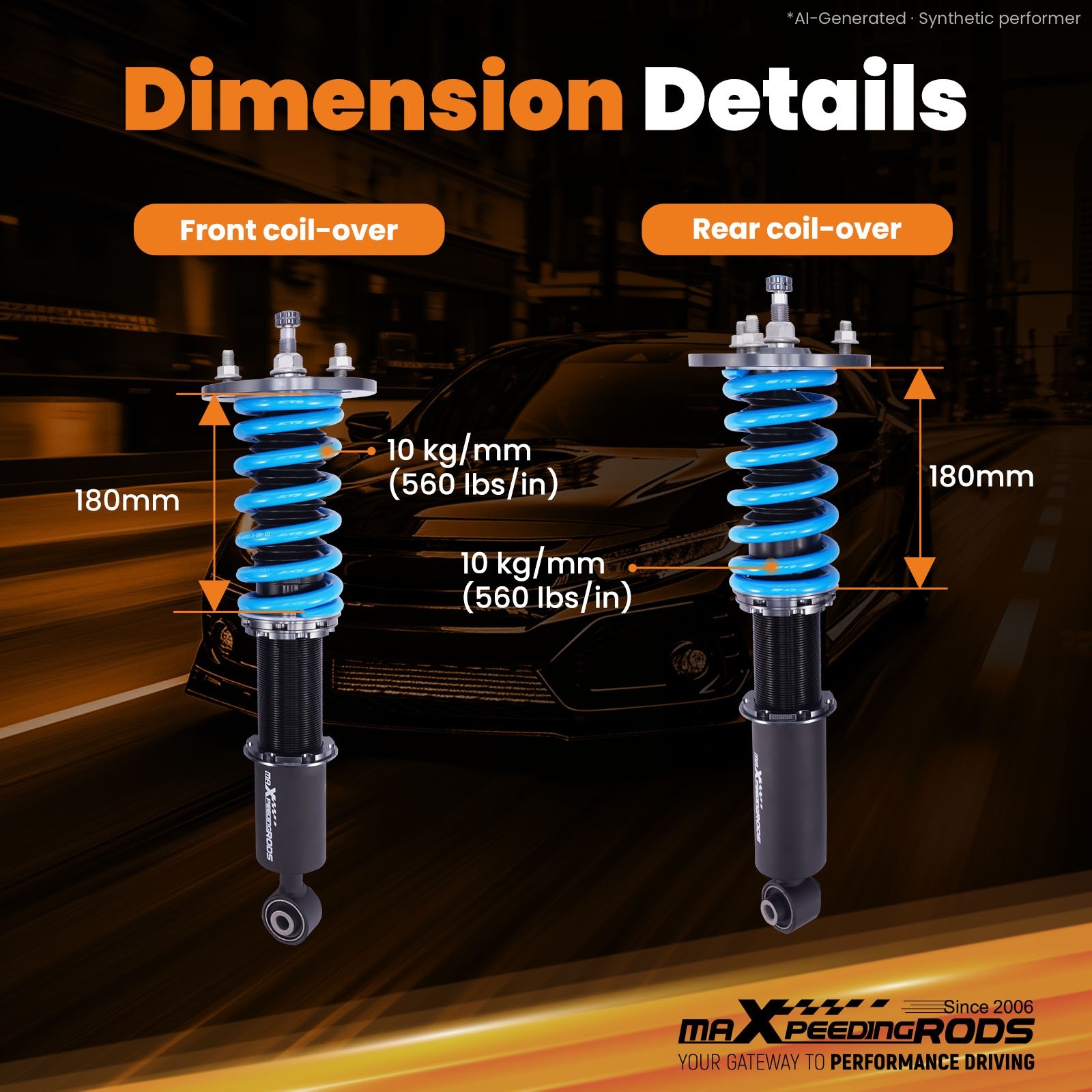 Acura NSX 1991-2005 Dampers Set