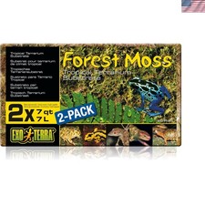 Self-Watering Forest Plume Moss 7 Quarts, Perfect for Reptile and Amphibian Care