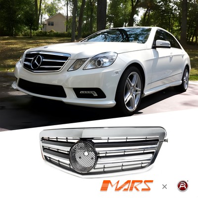Black AMG Style Front Bumper GRILLE GRILL for Mercedes-Benz W212 E