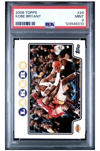 2008 Topps #24 Kobe Bryant HOF w/ LeBron James PSA 9 MINT