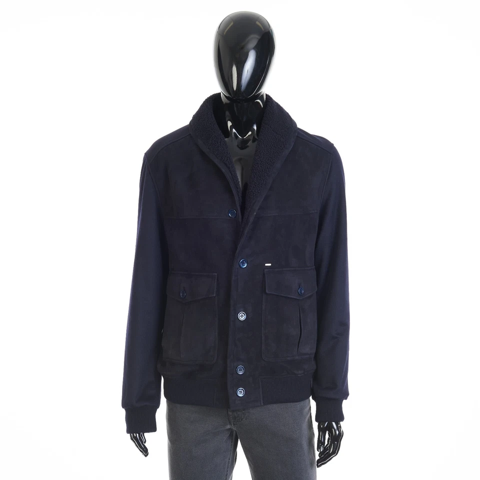 STEFANO RICCI 9600$ Cashmere Blouson Jacket - Lacon Shearling Shawl Collar - Image 2 of 4