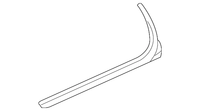 Tira de sellado exterior ventana puerta lateral conductor trasero GM 22774084 genuino Foto 4 de 4