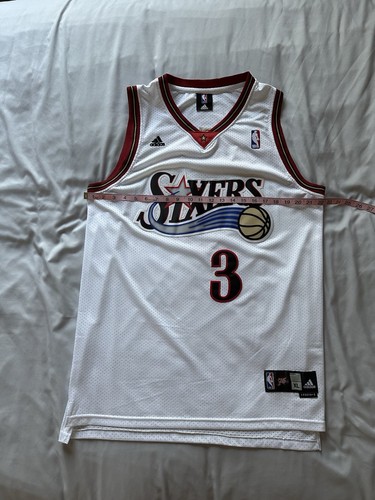 Allen Iverson Adidas White home 76ers Replica Jersey Size XL - Picture 7 of 9