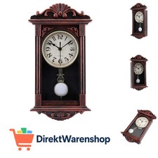 Pendeluhr Pendel Wanduhr Retro Quarz Wanduhr Bronze