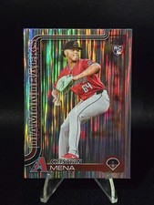 2025 Topps Series One 1 TINSEL FOIL Christian Mena RC 120 Diamondbacks Rookie