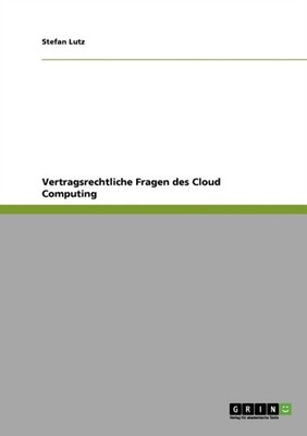 Lutz - Vertragsrechtliche Fragen des Cloud Computing - neues Taschenbuch - T555z