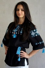 Ukrainian embroidered shirt for ladies, blouse, sorochka, vyshyvanka