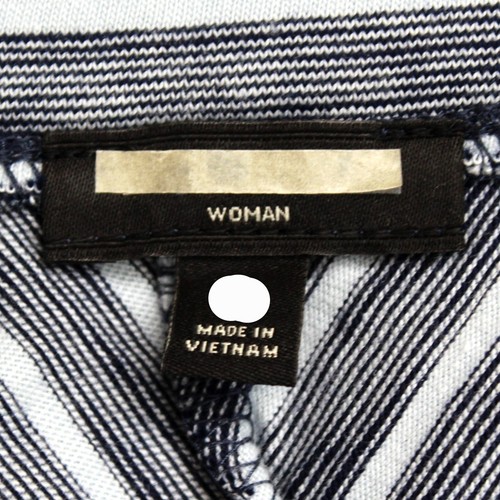 TALBOTS Plus 100% Cotton Striped Blue/Gray Mini Skirt 3X golf tennis paddle ball - Picture 7 of 7