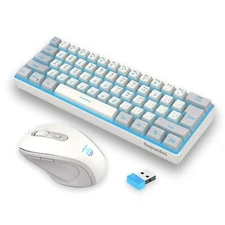 Snpurdiri 2.4G Wireless Gaming Keyboard and Mouse Combo, Include Mini 60% Mec...
