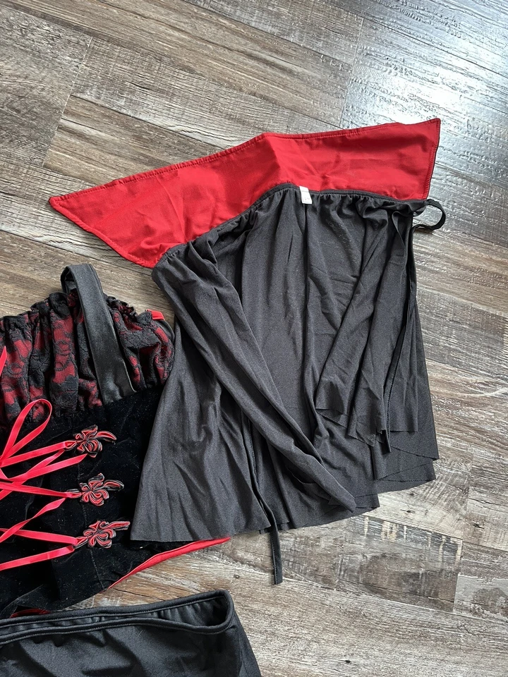 Coquette Sexy Voluptuous Gothic Vampire Costume Womens S/M k3 - Image 4 of 4