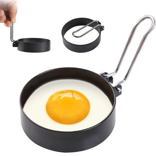 2Pcs Stainless Steel Fried Egg Rings Non Stick Pancake Omelet Mold Cooking Too ↖ - Picture 3 of 13