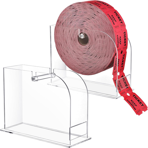 2 Stück Acryl Tombola Ticket Spender 5,6 x 7,6 x 3,1 Zoll Tombola Ticket Halter - Bild 8 von 12